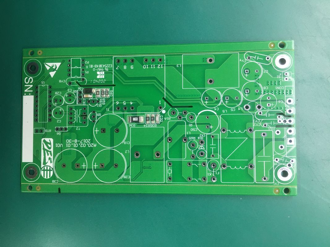 2 στρώματα 2.4mm βαρύ χαλκό 4OZ PCB γυμνό πίνακα Προστασία ισχύος με ελεύθερο μόλυβδο HASL FR4