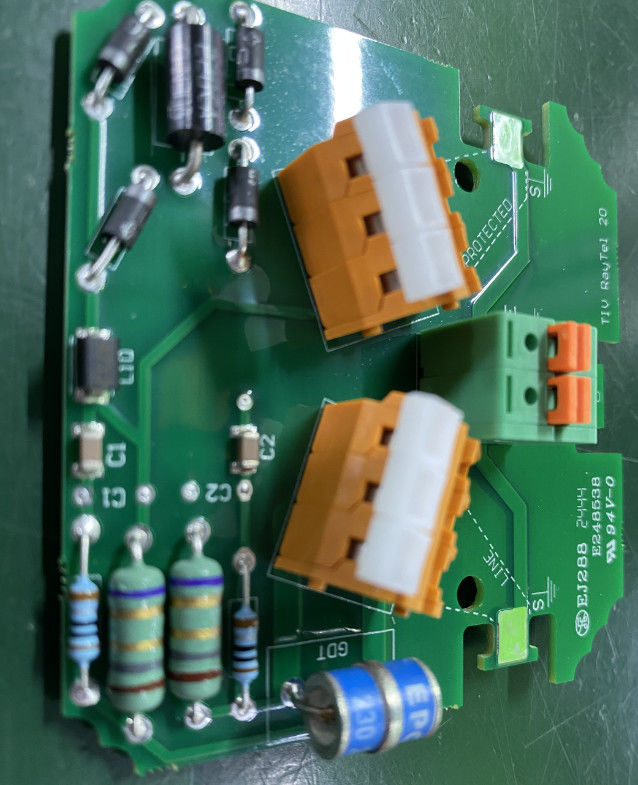 Συσκευές τηλεπικοινωνιών Κουπράνια PCB με LW/LS Min. 0,05 mm και μαύρο χρώμα μεταξοειδούς