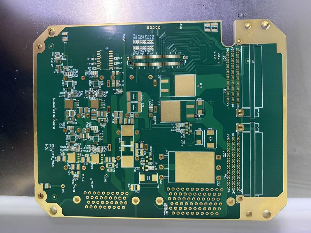 Συναρμολόγηση PCB επικοινωνίας HDI, συμπεριλαμβανομένων 6 στρώσεων και φινίρισμα επιφάνειας HASL χωρίς μόλυβδο, προσαρμοσμένη για απόδοση σε δίκτυα επικοινωνίας