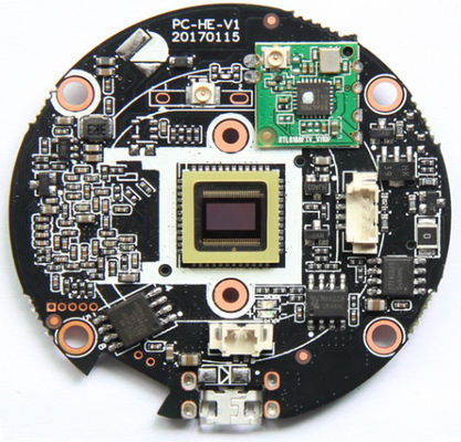Πυροσβεστική συσκευή PCB Assy Black FR4 HDI Συγκρότημα PCB