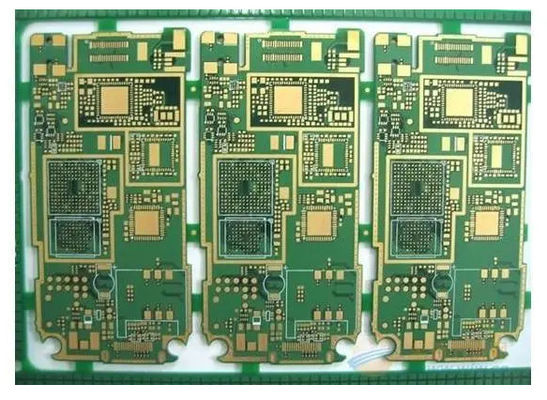 Συγκρότημα PCB με βύθιση χρυσού για υλικό κατασκευής RCC Επιτύχετε 0,2 mm 8mil Min Μέγεθος τρύπας